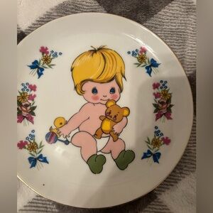 Vintage Chadwick- Miller baby plate 1974